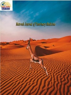 Matrouh Journal Of Veterinary Medicine - MJVM 